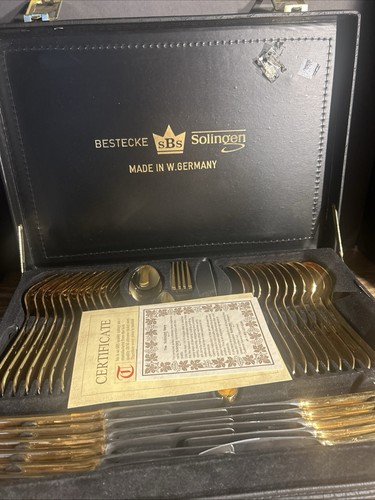 Bestecke solingen gold - bestecke, gold-plated